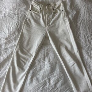 Agolde Women's High Rise Jeans - White